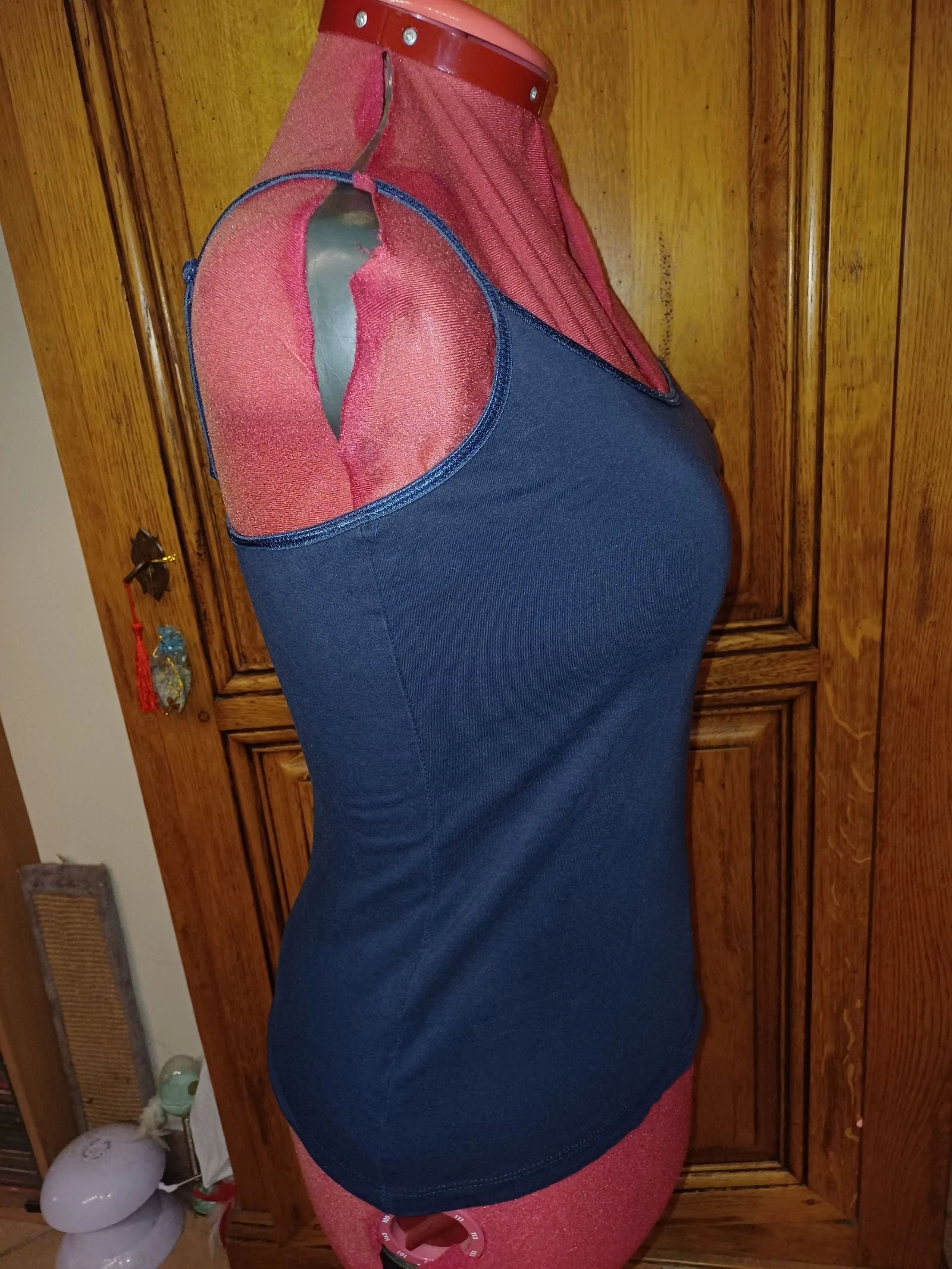 Marineblauw tanktop merk Clock hoes op te merken maat xl maar past maat M dat wil zeggen 38 – photo 6